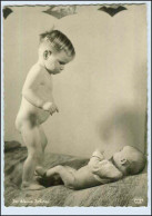 W6P93/ Der Kleine Bruder Kinder Baby Foto AK Popp Karte Ca.1955 - Sonstige & Ohne Zuordnung