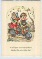 W6X51/ Hanitzsch AK Kinder Fahren Motorroller Ca. 1955 - Other & Unclassified