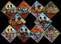 BUR-02- BURUNDI - 1967 - USED -SCOUTS- 60TH ANNIV. OF THE BOY SCOUT AND THE 12TH BOY SCOUT WORLD JAMBOREE - Neufs