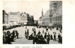 73851146 Ypres Ypern Ieper Belgie Grande Place Jour De Marché  - Ieper