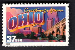 2017246439 2002  SCOTT 3730 (XX) POSTFRIS MINT NEVER HINGED - GREETINGS FROM AMERICA - OHIO - Neufs