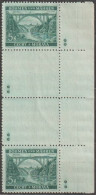 051/ Pof. 45, Green; Border Stamps With Coupons, Plate Mark ** - Unused Stamps