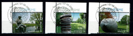 België OBP 3794/3796 - Toerisme Tourisme Beelden Tuinen - Used Stamps