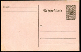 Rohrpost-Postkarte RP33 Postfrisch Feinst 1920 Kat.15,00€ - Postkarten