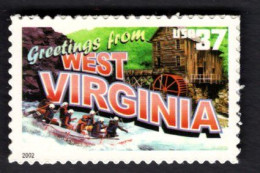 2017249004 2002  SCOTT 3743 (XX) POSTFRIS MINT NEVER HINGED - GREETINGS FROM AMERICA - WEST VIRGINIA - Nuevos