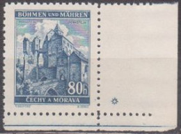 060/ Pof. 42; Corner Stamp, Narrow Border, Plate Mark * - Ungebraucht