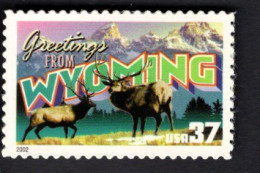 2017249457 2002  SCOTT 3745 (XX) POSTFRIS MINT NEVER HINGED - GREETINGS FROM AMERICA - WYOMING - Unused Stamps