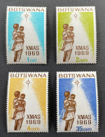 BOTSWANA 1969 - NEUF**/MNH - Série Complète Mi 54 / 57 - NOEL CHRISTMAS - Botswana (1966-...)