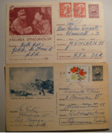 Romania.Stationery .1965.Movie #134.Military #212.Mailed To West Germany - Postwaardestukken