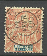 REUNION N° 41 CACHET PAPEETE  / Used - Gebruikt