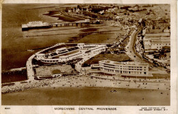 LANCS - MORECAMBE - CENTRAL PROMENADE - AERIAL RP  La4446 - Andere & Zonder Classificatie