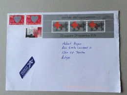 Nederland Lettre Avec Affranchissement Composé Croix-rouge - Storia Postale