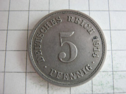 Germany 5 Pfennig 1914 A - 5 Pfennig