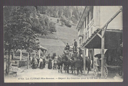 La Clusaz, Départ Du Courrier Pour Le Col Des Aravis (A17p3) - La Clusaz