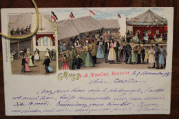 AK 1898 Cpa Gruss Aus Gruß V.D. Basler Mess Litho Schweiz Switzerland Bâle Basel Rare ! - Otros & Sin Clasificación