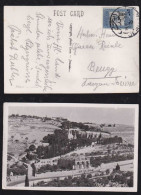 Jordan 1953 Picture Postcard JERUSALEM X BRUGG Switzerland - Jordanien