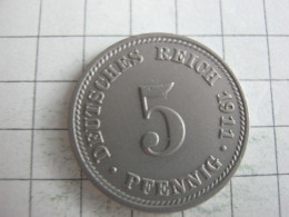 Germany 5 Pfennig 1911 D - 5 Pfennig