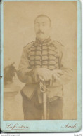 Photo Originale Militaire Format Carte De Visite - Portrait Par Photographe Luc LAFONTAN - Auch - Guerra, Militares