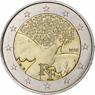 France, 2 Euro, La Paix En Europe, 2015, Pessac, Bimétallique, SPL - France