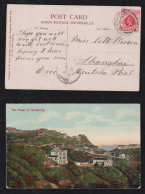 China Hong Kong 1913 Picture Postcard Peak To SHANGHAI China German Post Office - Covers & Documents