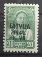 Deutsche Besetzung 2. WK Lettland 4 Postfrisch #TP957 - Bezetting 1938-45