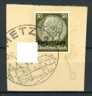 Dt. Besetzung WK II Lothringen, Abart 11 I Briefstück #HU180 - Occupation 1938-45