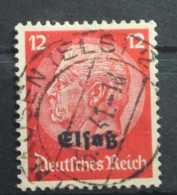 Deutsche Besetzung 2. WK Elsass 7 Gestempelt Mit Vollstempel #TP740 - Bezetting 1938-45