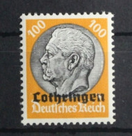 Deutsche Besetzung 2. WK Lothringen 16 Postfrisch #UH015 - Ocupación 1938 – 45