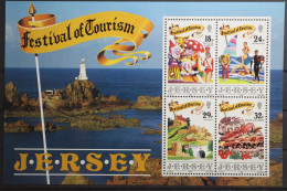 Großbritannien Jersey Block 5 Mit 516-519 Postfrisch #UP557 - Jersey