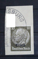 Deutsche Besetzung 2. WK Elsass 11 Gestempelt Auf Briefstück #FO280 - Occupation 1938-45
