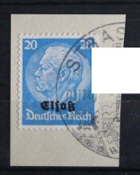 Deutsche Besetzung 2. WK Elsass 9 Gestempelt Auf Briefstück #FO278 - Bezetting 1938-45