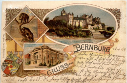 Gruss Aus Bernburg - Litho - Bernburg (Saale)