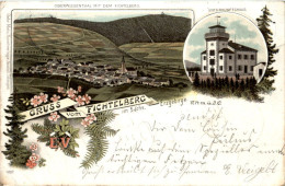 Gruss Vom Fichtelberg - Oberwiesenthal - Litho 1897 - Oberwiesenthal