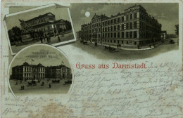 Gruss Aus Darmstadt - Litho - Darmstadt