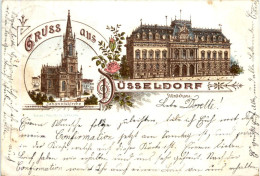 Gruss Aus Düsseldorf - Litho 1896 - Duesseldorf