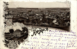 Gruss Aus Ansbach - Litho - Ansbach