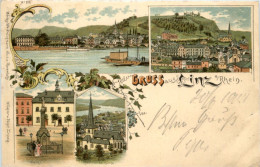 Gruss Aus Linz Am Rhein - Litho - Linz A. Rhein