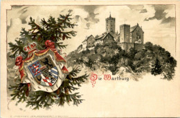 Die Wartburg - Litho - Eisenach