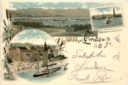 Gruss Aus Lindau - Litho - Lindau A. Bodensee