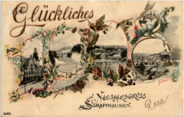 Neujahrsgruss Aus Schaffhausen 1900 - Jahreszahl - Litho - Schaffhouse