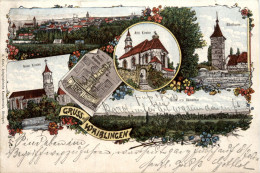 Gruss Aus Waiblingen - Litho - Waiblingen