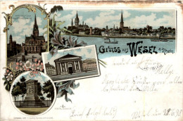 Gruss Aus Wesel - Litho - Wesel