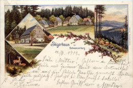 Jägerhaus Bei Schwarzenberg - Litho - Schwarzenberg (Erzgeb.)