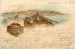 Gruss Aus Norderney - Litho 1895 - Norderney