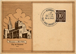 Essen Werden - Tag Der Briefmarke 1947 - Sonderstempel - Essen