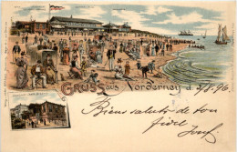 Gruss Aus Norderney - Litho - Norderney