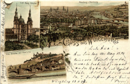 Gruss Aus Würzburg - Litho - Würzburg