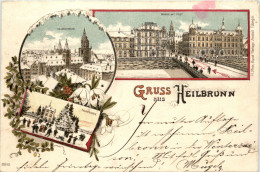 Gruss Aus Heilbronn - Litho 1896 Winter - Heilbronn