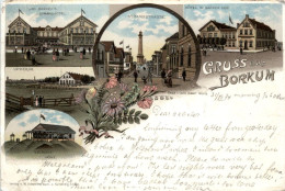 Gruss Aus Borkum - Litho 1894 - Borkum