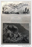 Tödlich Verwundeter Hirsch - Cerf - Le Dernier Rale - Alter Stich 1877 - Gravure - Estampes & Gravures